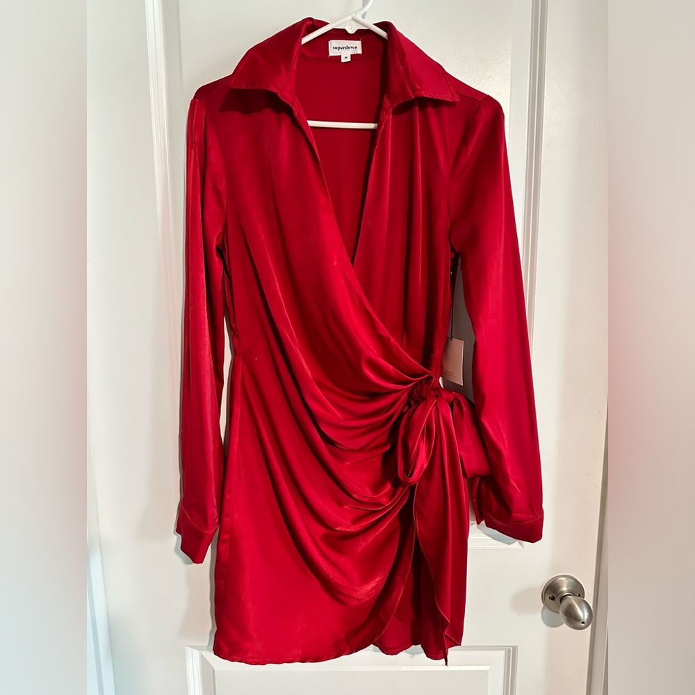Superdown Red Mini Dress - Picture 2 of 14